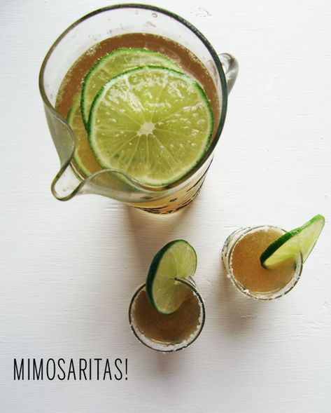 Mimosaritas // take a megabite Eggs And Chorizo, Kid Drinks Recipes, Cocktail Shots, Kid Drinks, The Picnic, Out On The Town, Cocktail Recipes Easy, Dr Suess, Salsa Verde