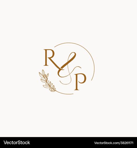 Rp Logo, Wedding Initials Logo, Wedding Logo Monogram, Salon Signs, Backyard Furniture, Logo Design Ideas, Wedding Initials, Monogram Logo Design, Wedding Monogram