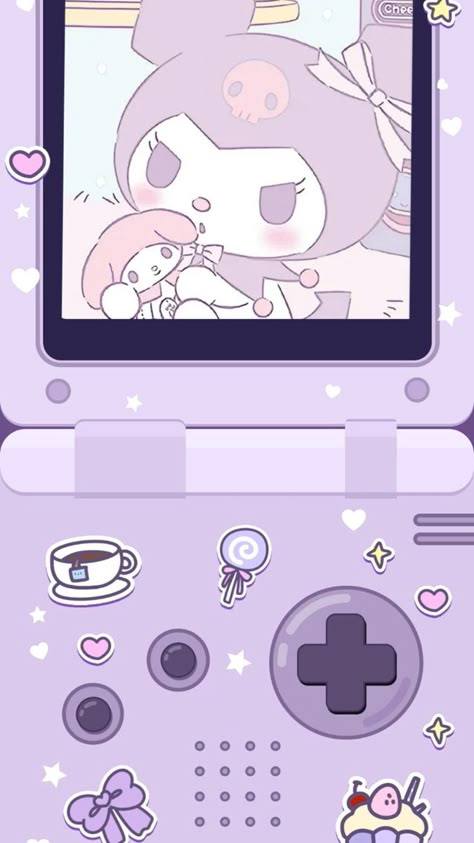 Iphone Wallpaper Purple, Kuromi Aesthetic, Kuromi Wallpaper, Kawaii Kuromi, Sanrio Wallpapers, Hello Kitty Wallpaper Hd, Pink Wallpaper Hello Kitty, Jelly Wallpaper, Kuromi Sanrio