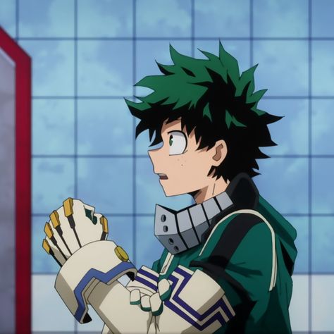 Izuku Midoriya screencaps Izuku Midoriya Cosplay, Izuku Official Art, Mha Oc Ideas, My Hero Academia Fan Art, Manga Mha, Deku Midoriya, Hero Academia Icons, Academia Icons, Profile Drawing