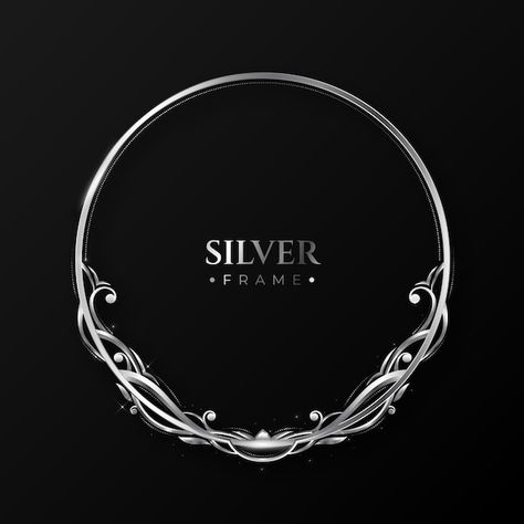 Realistic silver frame template | Free Vector #Freepik #freevector #silver-border #silver-frame #luxury-frame #luxury-silver Silver Logo Design, Logo Border, Logos Color, Coffee Poster Design, Logo Desing, 3d Frames, Coffee Poster, Background Images Hd, Circle Logos