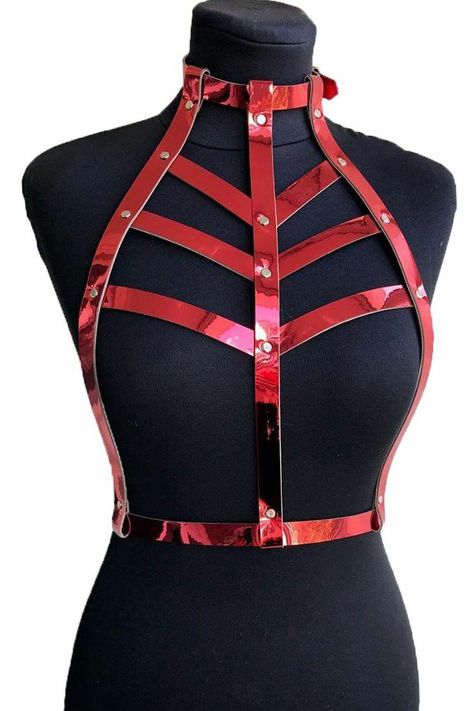 Harness Outfits, Leather Harness Women, Harness Outfit, Harness Fashion, Event Outfit, Body Harness, Leather Harness, Fantasy Fashion, Chic Dress