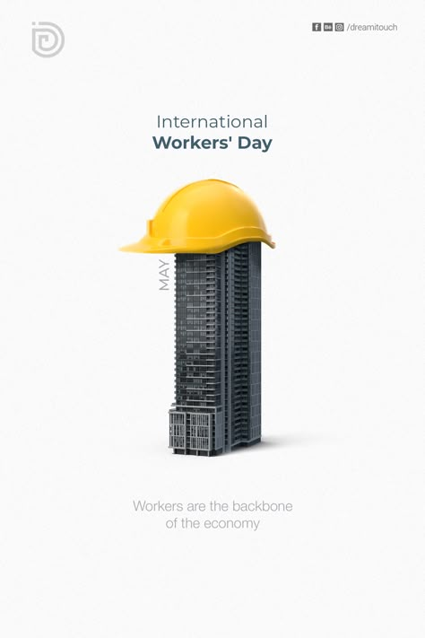 #labourday #mayday #workersday #labourdaycreative #posterdesign #creativedesign #workers #builders #internationalworkersday #dreamitouch #riasreds #kerala #cubesinternational #graphicdesign #creativeposter #minimaldesign #branding International Labour Day Creative Ads, Happy Architect Day Poster, Architecture Day Creative Ads, Labor Day Creative Ads, Labour Day Creative Ads, Construction Creative Ads, Workers Day Creative Ads, Builders Creative Ads, International Workers Day Creative Ads