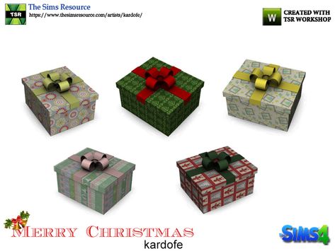 kardofe_Merry Christmas_Gift boxes2 Sims 4 Christmas Gifts Cc, Sims 4 Cc Christmas Presents, Bedroom Toys, Sims 4 Clutter, Merry Christmas Gifts, Electronic Art, Luxe Gifts, Custom Content, The Sims Resource