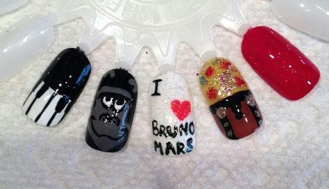 Bruno Mars nails Bruno Mars, Savannah, Savannah Chat, Mars, Nail Designs, Nails