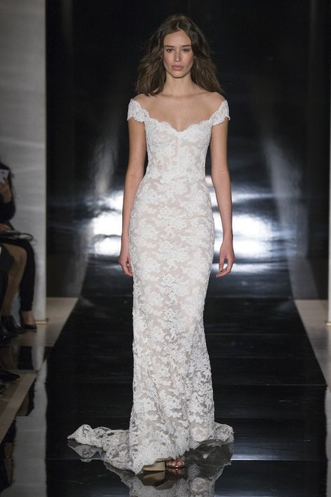 Reem Acra Wedding Dress, Reem Acra Bridal, Wedding Gown Trends, Shoulder Wedding Dress, Spring Wedding Dress, Reem Acra, Munaluchi Bride, Ivory Bridal, Bridal Fashion Week