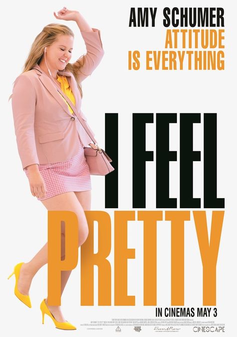 I Feel Pretty "B" I Feel Pretty Movie, Feel Good Movies, How To Feel Pretty, Pretty Movie, Amy Schumer, Attitude Is Everything, Chick Flicks, Education Humor, Female Empowerment