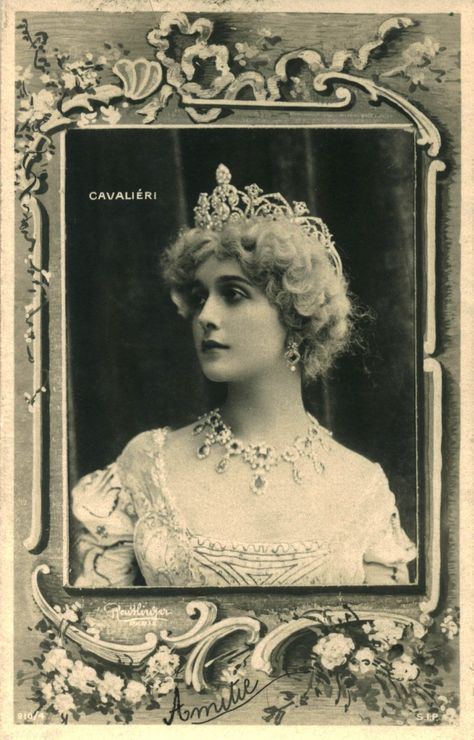 Lina Cavalieri, French Victorian, French Actress, Opera Singers, Silent Film, Photo Postcards, Vintage Glamour, Cabaret, Belle Epoque