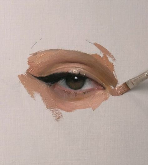 Painting an eye with oils Step Painting Ideas, Eye Step By Step, Paint With Me, Eye Sketch, Learn How To Paint, Step By Step Painting, How To Paint, Painting Tutorial, Art Sketches