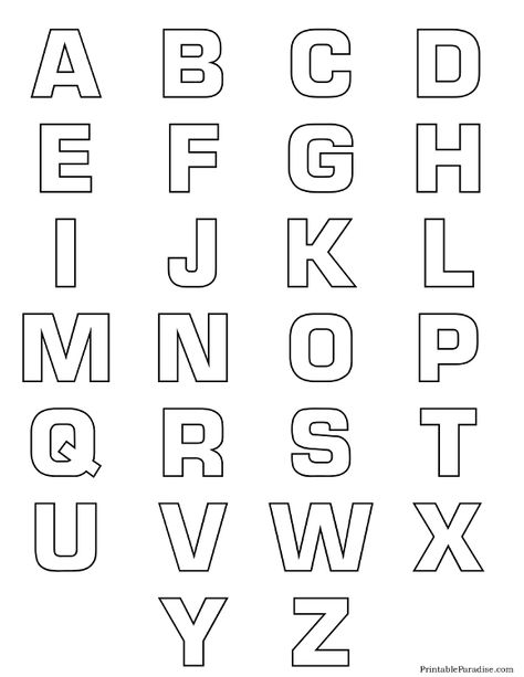 Printable Alphabet Bubble Letter Outlines                                                                                                                                                                                 More Alphabet Outline, Alpabhet Fonts, Outline Letters, Letter Outlines Free Printable, Alphabet Patterns Letters, Alphabet Fonts Printable, Bubble Letters Alphabet Lowercase, The Alphabet, Letters Design