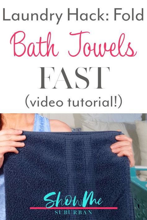 Fold Bath Towels, How To Fold Bath Towels, Folding Bath Towels, Towel Folding Ideas, Fold Towels, How To Organize Your Closet, Folding Towels, Cleaning Printable, Cleaning Supplies Organization