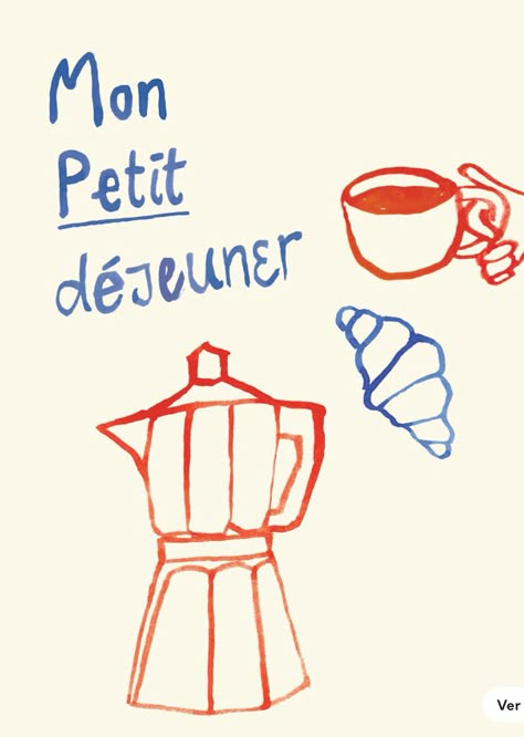 Bakery Cart, French Coffee Shop, Mobile Bakery, Espresso Pot, Food Illustration Design, French Illustration, Copenhagen Design, French Aesthetic, Coffee Shop Aesthetic