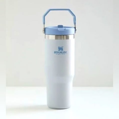 COPY - 20 oz Stanley flip straw tumbler in color blue fog Blue Stanley Tumbler, Stanley Flip Straw Tumbler, Shopify Balance, Stanley Blue, Stanley Flip Straw, Blue Stanley, Aesthetic Water Bottle, Stanley Bottle, Stanley Accessories