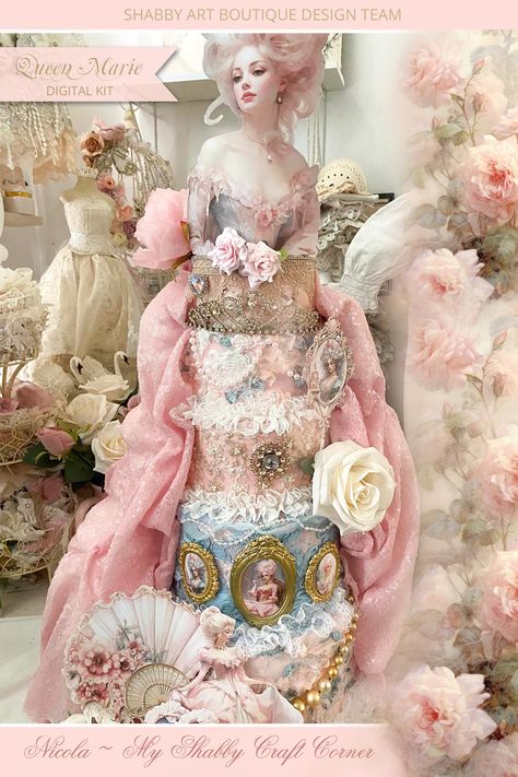 Baroque Interior Design, Marie Antoinette Party, Shabby Art Boutique, Victorian Crafts, Antique Booth Ideas, Art Boutique, Dollhouse Projects, Shabby Chic Crafts, Shabby Chic Farmhouse