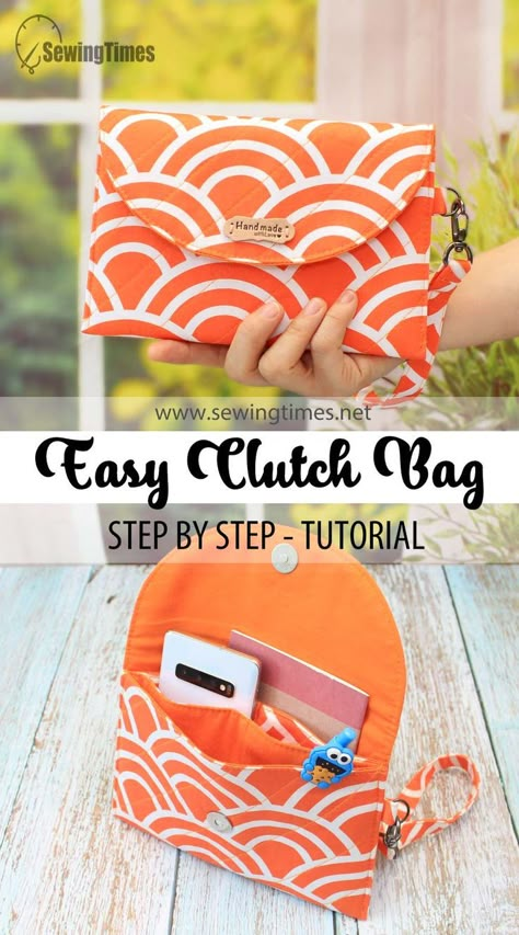 Diy Purse Patterns Free, Diy Purse Patterns, Clutch Purse Pattern, Diy Clutch Purse, Diy Clutch Bag, Clutch Sewing, Clutch Bag Pattern, Diy Pouch, Purse Patterns Free