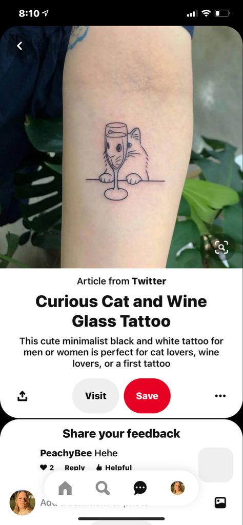 Wine Glass Tattoo, Raccoon Tattoo, Curious Cat, White Tattoo, First Tattoo, Wine Lovers, Paw Print Tattoo, White Wine, Tattoos For Guys