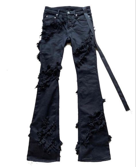 Flared Denim, Archive Fashion, Rick Owens Drkshdw, Boot Cut Denim, Denim Flares, Yohji Yamamoto, Diy Style, Issey Miyake, Black Aesthetic