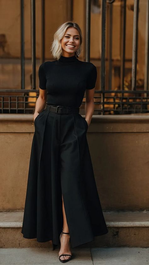 10 Classy Black Outfits for Women: Elevate Your Style Game in 2024 40 Party Aesthetic Korean, Winter Formal Outfits For Women, Casual Cocktail Attire For Women, Classy Black Outfits For Women, Semi Formal Outfits For Women Classy, Semi Formal Outfits For Women Parties, Formal Outfits For Women Parties, Semi Casual Outfit Women, Summer Party Aesthetic