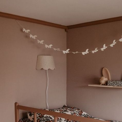 Little Greene on Instagram: "An inviting, tonal scheme created with our Sweet Treats collection. Using a harmonious blend of Mochi and Split Pink, @emelie.sundberg has revived this charming children's room. Walls: Mochi Woodwork: Split Pink Credit: @emelie.sundberg" Little Greene Mochi, Mochi Little Greene, Emelie Sundberg, Chipping Norton, Loft Bedroom, Room Walls, Spare Bedroom, Bedroom Loft, Little Greene