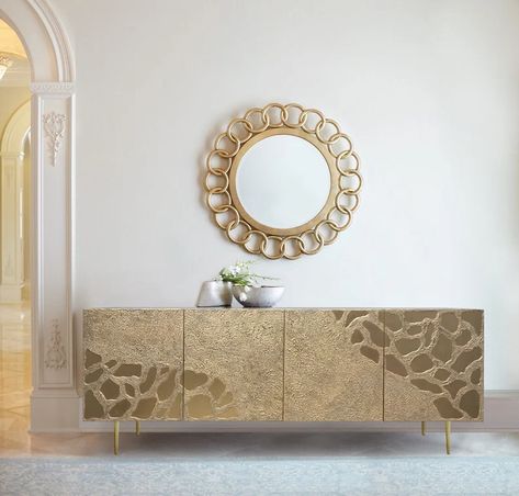 Sideboard Ideas, Sideboard Gold, Style Sideboard, Decorative Furniture, Side Board, Large Sideboard, Sideboard Console, Cabinet Styles, Sideboard Cabinet