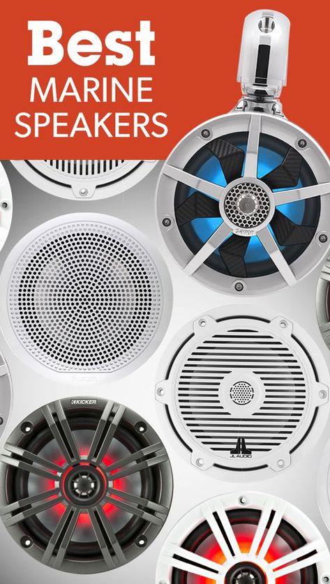 We check out our customers' top-rated marine audio speakers and outline the features that make them so popular. Jon Boat Modifications, Boat Speakers, Boat Trailer Parts, Audio Ideas, Trailer Wiring, Marine Speakers, Jl Audio, Boat Lights, Boat Projects