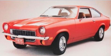 My very first ever "my" car was a 1971 Chevrolet Vega GT Hatchback I bought in 1975.  Oh, that car was so RED & so cool!   I loved tooling around downriver in that baby.  What mom & dad didn't know... lol.  Found out it was a POS that burned oil and I screwed up the engine.  I cried! Education Pictures, Chevy Vega, Chevrolet Vega, Garage Remodel, Automobile Industry, American Muscle Cars, Car Manufacturers, Mini Cars, Car Wheels