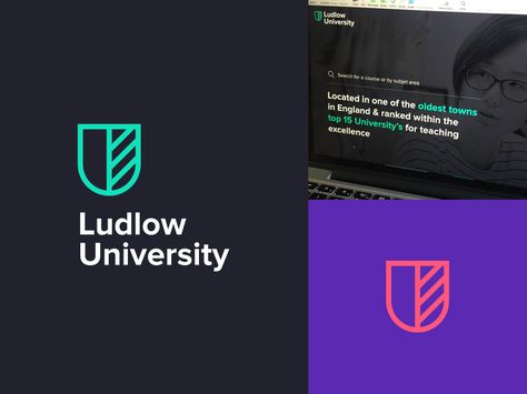 We're currently working on a branding & website concept for a University. The idea was to create a modern twist on a traditional brand; bringing together a crest style shield with bright contra... Modern Heraldry, Branding Concept, Website Concept, Trendy Logos, Modern Minimalist Logo, Education Logo, University Logo, Cafe Logo, College Logo