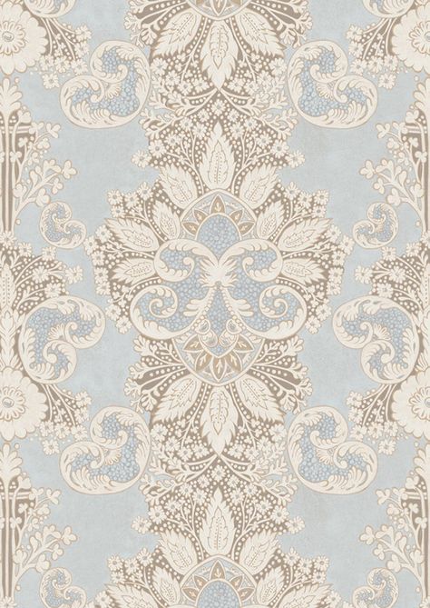 Wallpapers are popular during the Rococo period, but are not used in rooms of state. Rococo Decor, Rococo Interior, Pearl Wallpaper, Rococo Art, Rococo Fashion, 카드 디자인, Cover Art Design, Indian Block Print, Wallpaper Rolls