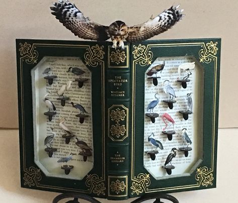 Altered book diorama by Dawn Morehead Book Diorama, Cut Paper Art, Book Art Sculptures, Art Door, Book Page Crafts, Mixed Media Crafts, Altered Book Art, Goth Decor, Book Sculpture