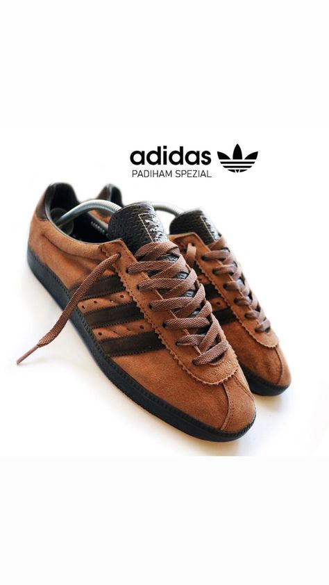 Adidas Trainers Adidas Spzl, Adidas Trainers, Sneakers Men Fashion, Men Fashion, Adidas Originals, Brown Leather, Adidas, Sneakers, Leather