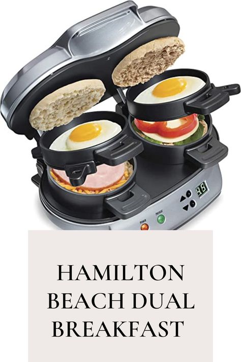 "Start your mornings off right with the Hamilton Beach Dual Breakfast - the ultimate kitchen companion! Whether you crave a hearty full breakfast or a quick snack, this innovative appliance allows you to prepare two delicious dishes simultaneously. Discover the perfect balance of convenience and efficiency with Hamilton Beach Dual Breakfast - #Hamilton Beach Dual Breakfast #Dual Breakfast Appliance #Hamilton Beach Breakfast Maker #Convenient Breakfast Solution #Two-in-One Breakfast Machine Egg Croissant, Hamilton Beach Breakfast Sandwich Maker, Beach Breakfast, Breakfast Sandwich Maker, Breakfast Maker, Croissant Sandwich, Homemade Sandwich, Hot Breakfast, Sandwich Makers