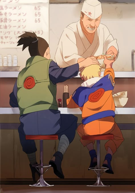 Iruka Naruto, Naruto Mignon, Naruto Meme, Photo Naruto, Eating Ramen, Naruto Minato, Naruto Teams, Manga Naruto, Naruto Drawings