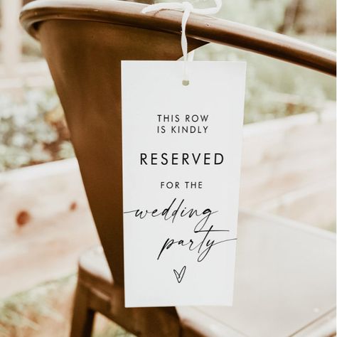 Modern Minimalist Wedding Reserved Sign Reserved Signs For Wedding, Reserved Sign Wedding, Classic Modern Wedding, Reserved Wedding Signs, Signs For Wedding, Modern Minimalist Wedding, Reserved Signs, Contemporary Wedding, Wedding Signage