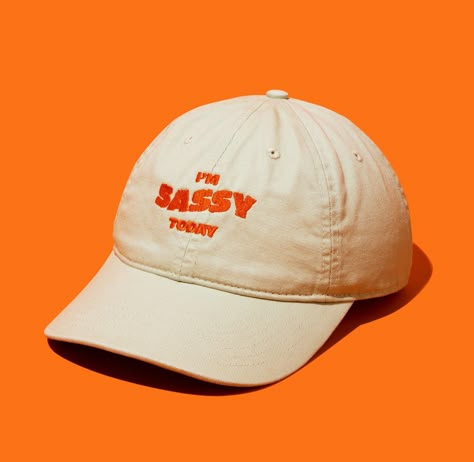 "Unleash your inner sass and let it speak volumes with our \"I'm Sassy Today\" embroidered dad hat. Crafted for those who embrace their boldness and wit, this hat isn't just an accessory--it's your cheeky sidekick on spirited days. Made from 100% organic cotton in a durable 3/1 twill, it's as resilient and forthright as you are. Perfect for adding a playful leap to your step and a twinkle to your outfit, it's the ultimate companion for expressing your vivacious spirit. Whether you're out for a c Kids Line, Organic Cotton Fabric, You Are Perfect, Style Expert, Dad Hat, Hat Making, Trucker Cap, Dad Hats, Stylish Outfits