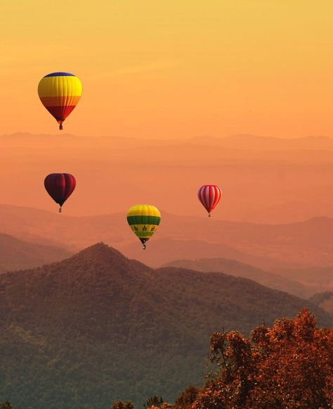 Hot air balloon above mountain at sunset Embroidery Hoop Art Diy, Embroidery Hoop Art, Hoop Art, Hot Air Balloon, Air Balloon, Embroidery Hoop, Hot Air, Art Diy, Balloons