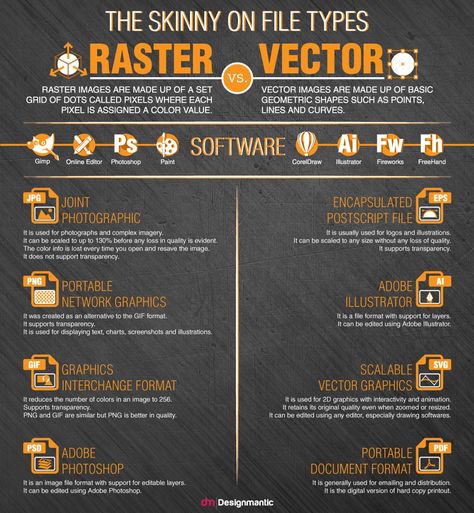 File-Types-Raster-vs-Vector Social Media Images Design, Teaching Graphic Design, Design Learning, Adobe Design, Digital Skills, Pixel Color, Vector Infographic, Digital Marketing Design, Adobe Illustrator Tutorials