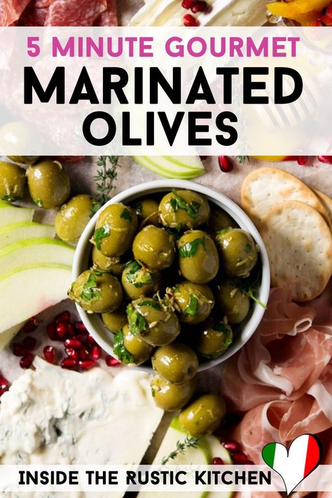 Blistered Olives, Marinated Olives Recipe, Appetizers Low Carb, Olives Recipes, Veggie Diet, Easy Low Carb Snacks, Marinated Olives, Snacks Appetizers, Olive Recipes