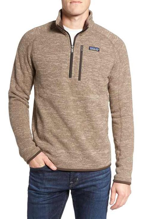 Patagonia 'Better Sweater' Quarter Zip Pullover Outdoorsmen Style, Stitch Fix Men, Mens Outdoor Fashion, Mens Patagonia, Pullovers Outfit, Patagonia Better Sweater, Better Sweater, Half Zip Pullover, Quarter Zip Pullover