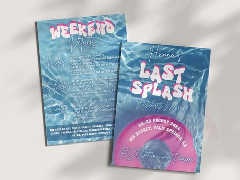 Last Splash Bachelorette Party, Pool Party Bachelorette, Last Splash Bachelorette, Salsa Club, Last Splash, Beach Bach, Bachelorette Planning, Bachelorette Weekend Itinerary, Bachelorette Bachelor Party