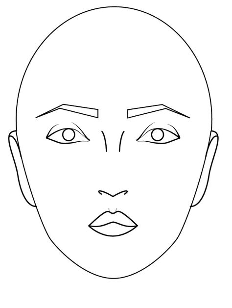 How To Draw Symmetrical Face, Amiko Simonetti, Drawing The Face, Symmetrical Face, Fashion Sketching, Face Template, Fashion Sketch, Fashion Tutorial, Fashion Design Sketches