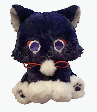 Scaramouche Cat, Genshin Scaramouche, Plushie Gift, Whale Plush, Wanderer Art, Cat Plush Toy, Stuffed Animal Cat, Animal Cute, Anime Dolls