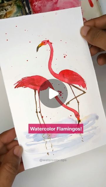 Irshad Ahmad Ansari on Instagram: "Who knew your thumb could create art like this? 🦩✨

Watch as we transform a simple thumbprint into a stunning watercolor flamingo in just a few steps! It's super easy and fun to try! 🎨💗

Want to take your watercolor skills to the next level? Follow me for more tips, tricks, and creative watercolor hacks.

Tag a friend who would love this and let’s get painting together! 🖌️ 

#PaintingTutorial #FlamingoArt #ThumbPainting #WatercolorTips #ArtReels" Watercolor Hacks, Thumb Painting, Painting Together, Watercolor Flamingo, Creative Watercolor, Watercolor Tips, Flamingo Art, Flamingo Christmas, Watercolor Inspiration