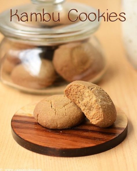 kambu-cookies-recipe Millet Cookies, Kid Cooking, Eggless Cookie Recipes, Diwali Ideas, Gf Food, Menu Recipes, Veg Snacks, Millet Recipes, Eggless Recipes