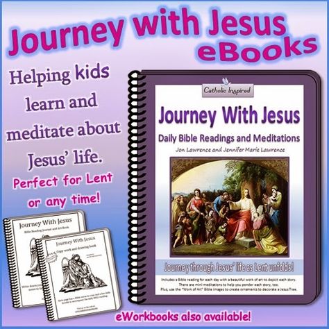 Journey with Jesus Ebooks! Great for Lent or any day! Science Experiments For Kindergarten, Experiments For Kindergarten, Advent Activities For Kids, All Saints Day Party, Catholic Kids Crafts, Jesus Tree, Lenten Activities, Saint Costume, Medal Collection