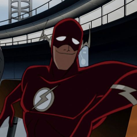 Wally West Justice League, Superhero Artwork, Flash Comics, Black Anime Guy, Superhero Cartoon, The Flash Grant Gustin, Flash Animation, Reverse Flash, Justice League Unlimited