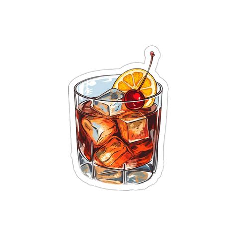 Excited to share the latest addition to my #etsy shop: Old Fashioned Cocktail Sticker - Compact Vinyl Decal for Laptop, Tablet, Hydroflask - Perfect for Whiskey, Bourbon, Scotch Lovers https://etsy.me/3NsYN22 #cocktailsticker #funsticker #alcoholsticker #adultstickers Alcoholic Drinks Stickers, Cute Stickers For Laptop, Whiskey Sticker, Alcohol Stickers, Drinks Stickers, Soft Sticker, Bar Stickers, Classic Old Fashioned, Fashion Stickers