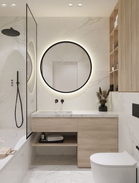 Two Mirrors In Bathroom Round, Round Bathroom Mirror With Lights Above, Round Batbroom Mirror Cabinet, Cabinet And Round Mirror, Large Round Mirror With Light, Round Light Mirror Bedroom, Round Vanity Mirror Bathroom Modern, Round Mirror With Back Light, Double Sink With Circle Mirror