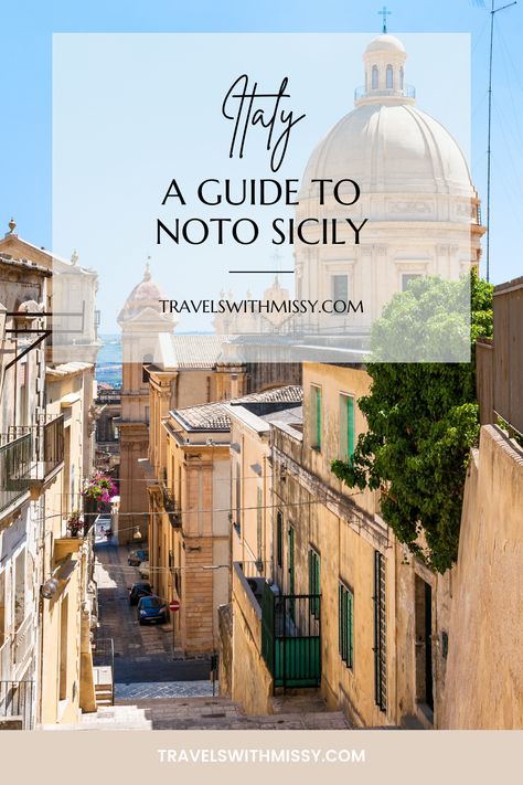 Step into the Baroque splendor of Noto, Sicily. Explore the UNESCO-listed city known for its magnificent churches and architectural treasures. Immerse yourself in the charming streets, admire the intricate facades, and discover the rich history of this Sicilian gem. From stunning churches to picturesque squares, Noto offers a plethora of things to do and sights to see. noto sicily | noto sicily italy | noto italy | noto barocco | things to do in noto | things to do in noto sicily | Noto Italy, Sicily Noto, Noto Sicily, Things To Do In Italy, San Carlo, Italy Itinerary, Baroque Architecture, Sicily Italy, Easy Day