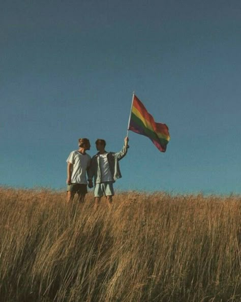 Hipster Cafe, Gay Flag, Gay Aesthetic, Gay Marriage, Love Is, Gay Love, Two People, Couple Aesthetic, Gay Pride