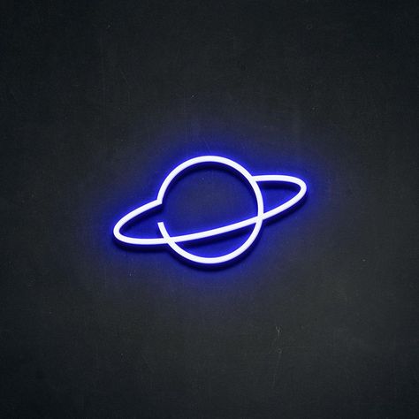 'Saturn' Neon Sign – Neon Beach Saturn Sign, Neon Beach, Cozy Interior Design, Saturn Planet, Pvc Moulding, Custom Neon, Cozy Interior, Custom Neon Signs, Led Neon Signs